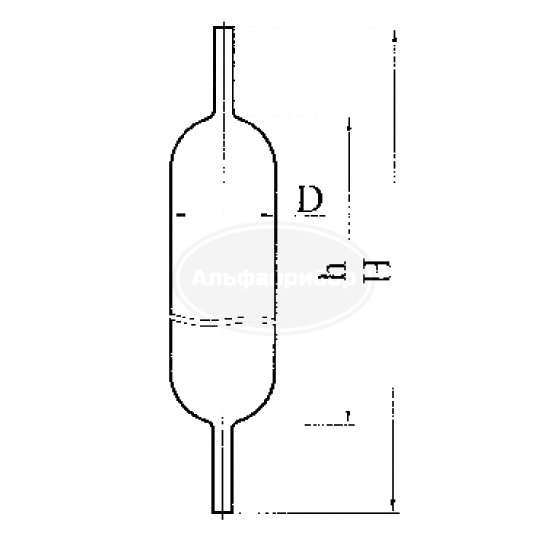 Пипетка газовая, эскиз 2-646