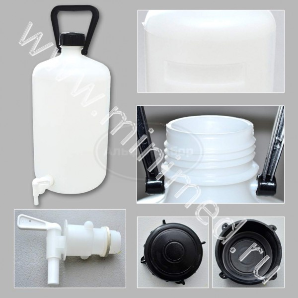 Бутыль с краном 50л, ПЭВП, с завинчивающейся крышкой, с ручкой, LAMAPLAST, упаковка 1шт