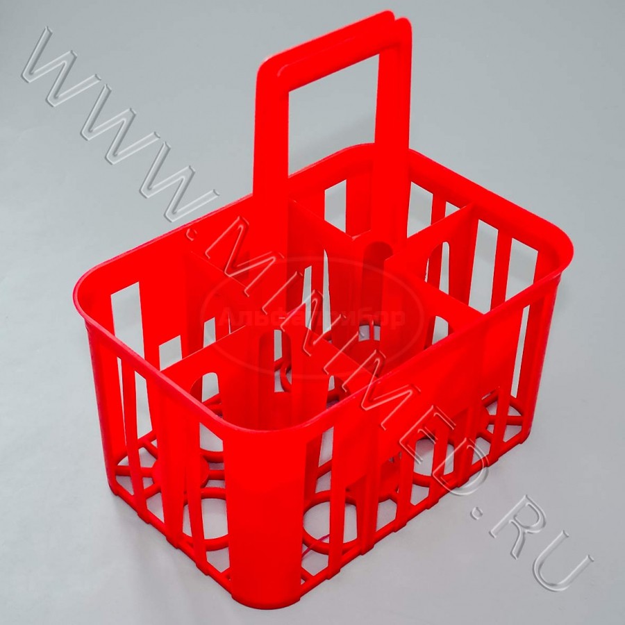 Корзина для транспортировки бутылок, на 6 мест, п/п, Италия, упаковка 1шт