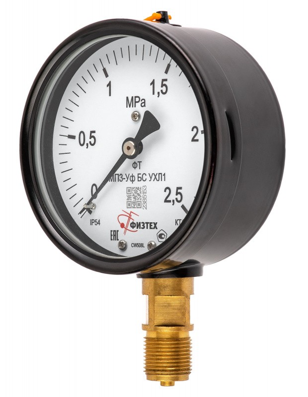 Вакуумметры, мановакуумметры, манометры общетехнические пылевлагозащищенные ВП3-Уф, МВП3-Уф, МП3-Уф УХЛ1