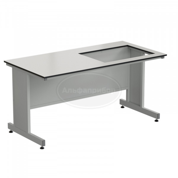 Приставка для весового стола 1500х750х750 мм, раб. поверхность - Labgrade (отверстие для весового стола справа)