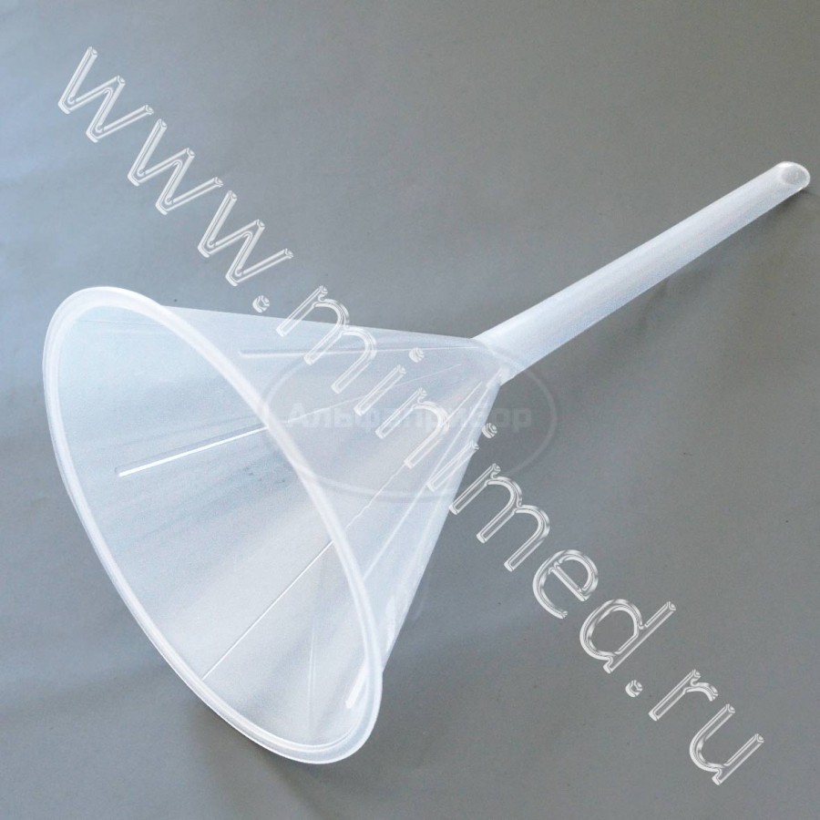 Воронка с ребрами диам.100, стебель d-10мм, L-100мм, п/п, LAMAPLAST, упаковка 1шт