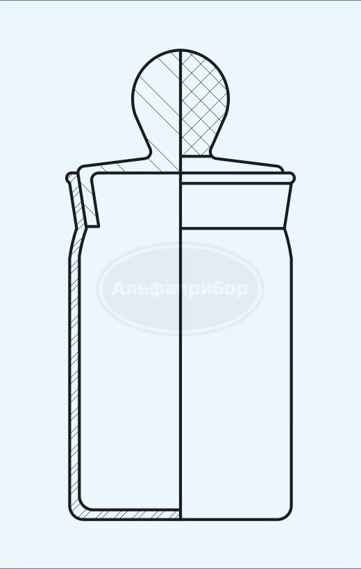 Бюкс 42мл (D=35 H=70мм) SJ 29/12, Technosklo