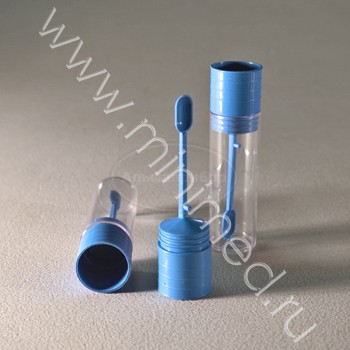 Контейнер для отбора, транспортировки и хранения биологических материалов, 18мл с герметичной крышкой и ложкой.,Ø 22*63 мм, нестерильный, п/с, Aptaca