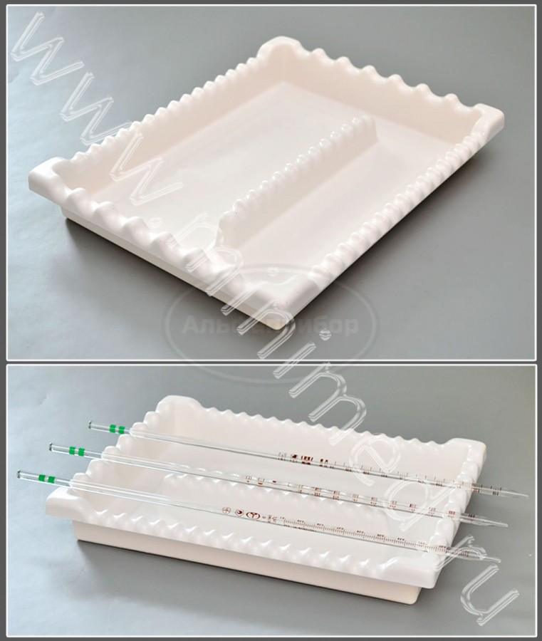 Лоток универсальный для хранения пипеток, 216*283*40h мм, ПВХ, упаковка 1/6шт, Kartell