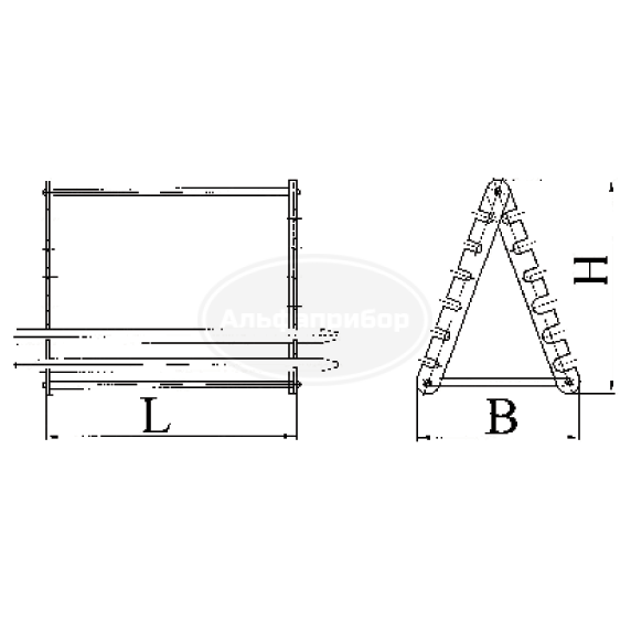 Подставка для пипеток (горизонтальная) ГФ 6.150.150