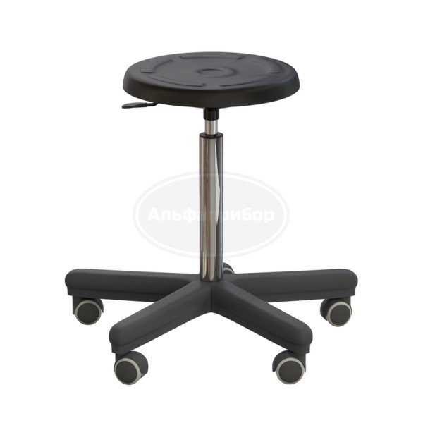 Табурет офисный на роликах (410-540 мм) (полиуретан)