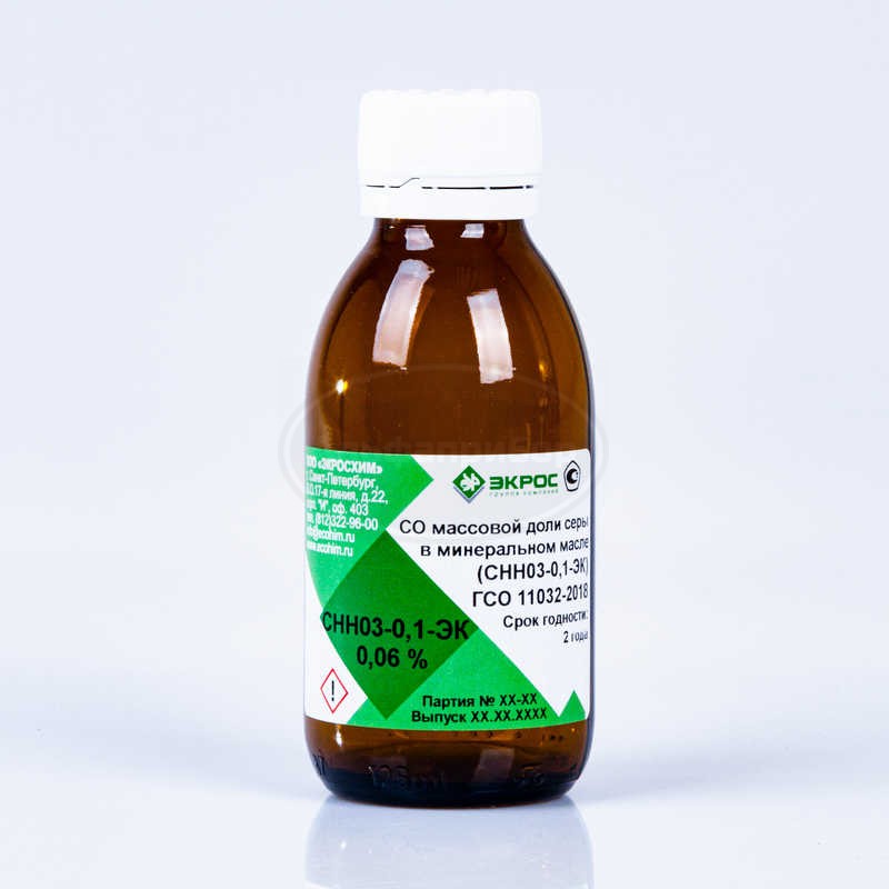 СНН03-0,1-ЭК ГСО 11032-2018 МСО 2235:2020 (0,06-0,1%) 0,06%, фасовка 100 мл