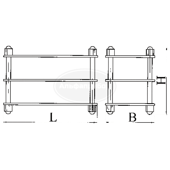 Подставка для пробирок 40 гнезд ГФ 6.150.141-01