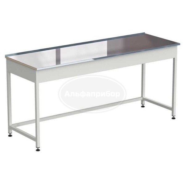 Стол приборный упрощенный 1800x600x850 мм, раб. поверхность - нержавеющая сталь