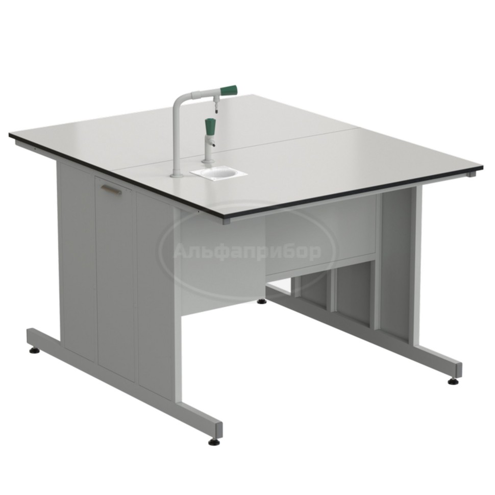 Стол островной с подводом воды 1200х1500х900 мм (1 комплект), раб. поверхность - Labgrade