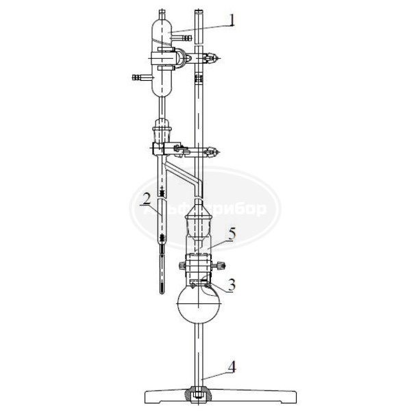 Прибор Закса колба 1500 КШ 85/45 без штатива