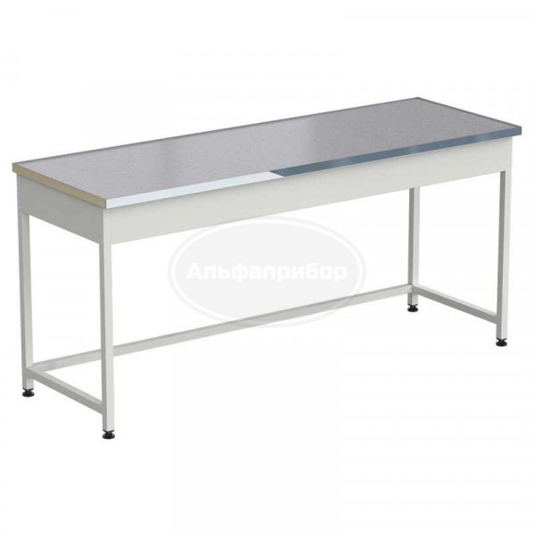 Стол приборный упрощенный 1800x610x850 мм, раб. поверхность - монолитный керамогранит