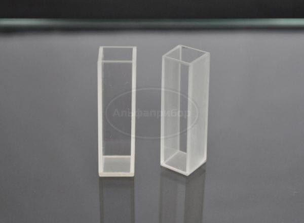 Кювета 10х10 мм кварцевое стекло V-4 мл 190-2500 нм (для флуориметра)