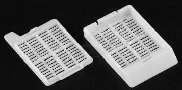 Гистологические кассеты с крышкой, разборные, белые (500 шт.)