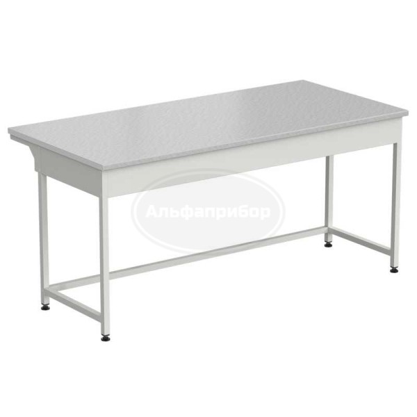 Стол приборный упрощенный 1800x850x850 мм, раб. поверхность - белый ламинат