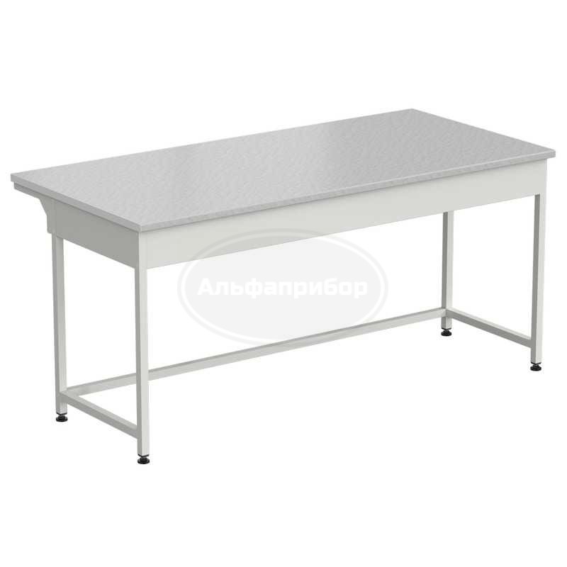 Стол приборный упрощенный 1800x850x850 мм, раб. поверхность - белый ламинат