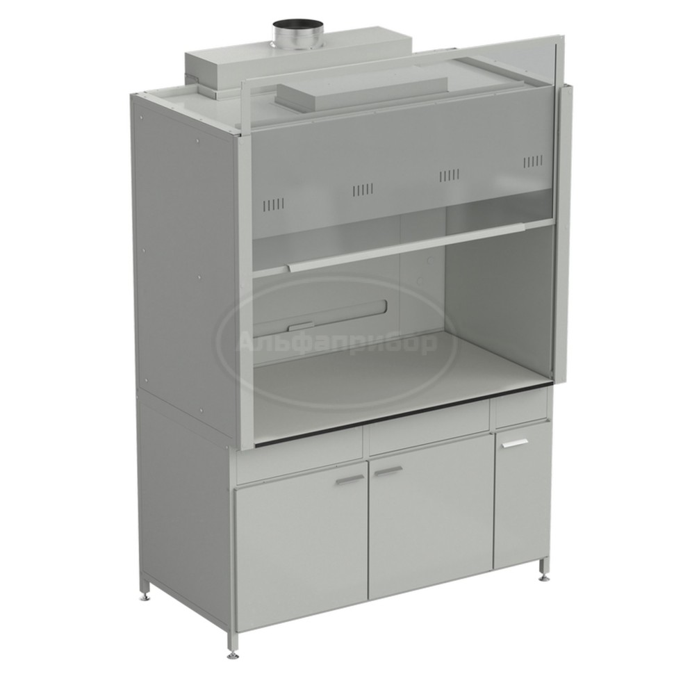 Шкаф вытяжной без подвода воды с ВЗБ светильником 1500х900х2145 мм, раб. поверхность - Labgrade