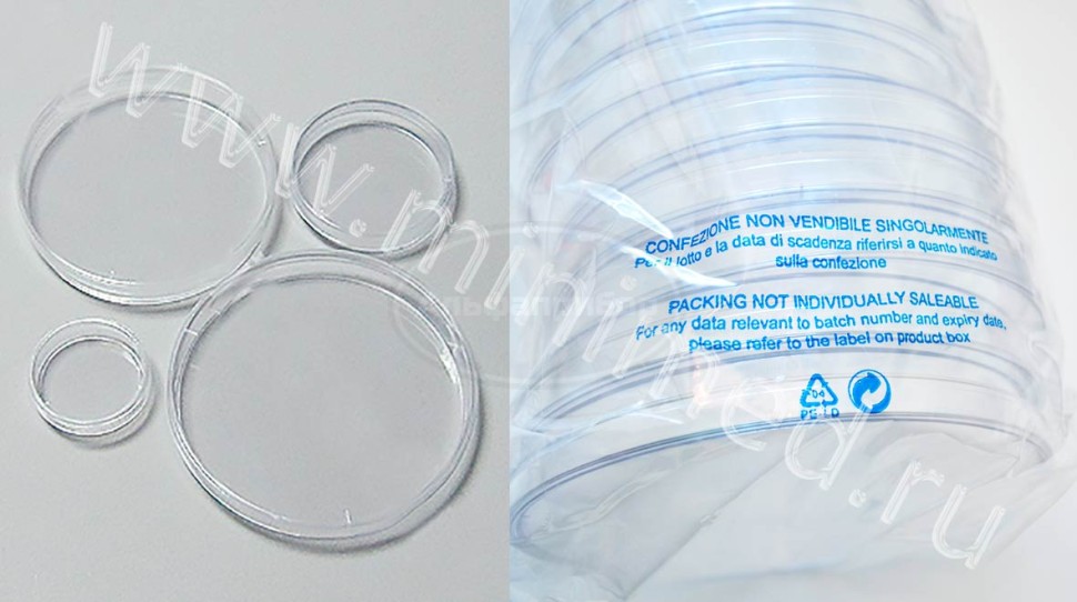 Чашка по типу чашек Петри односекционная, Ø 150 мм, п/с, стерильная, упаковка 10/180шт, Aptaca