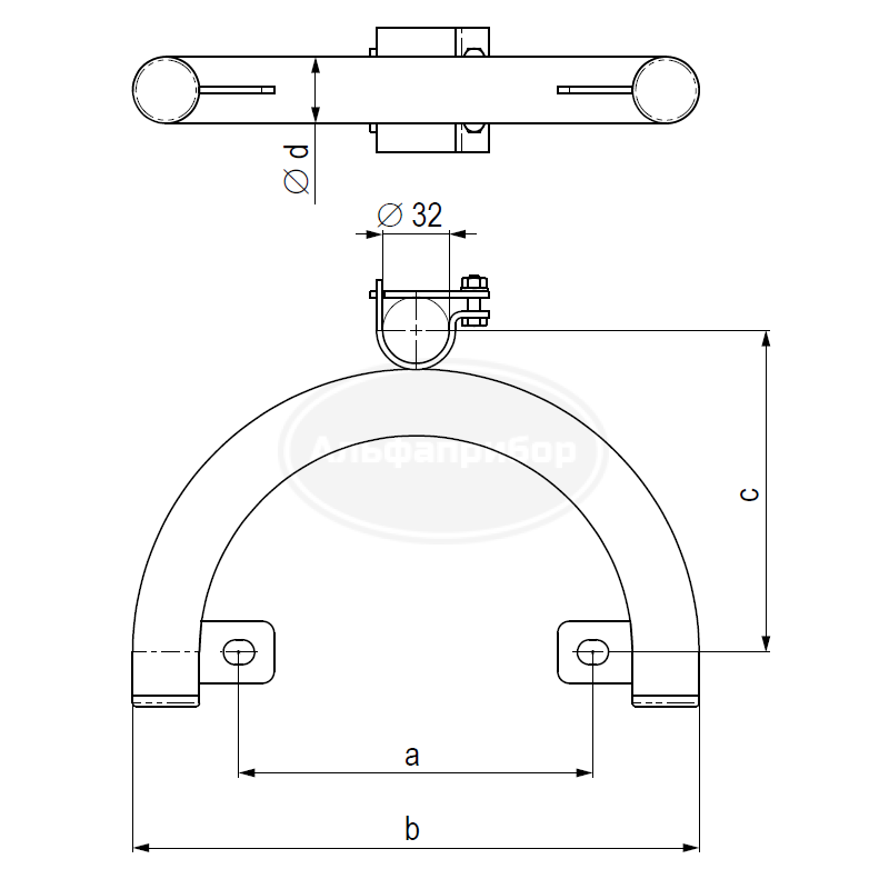 Хомут несущий ДУ 200