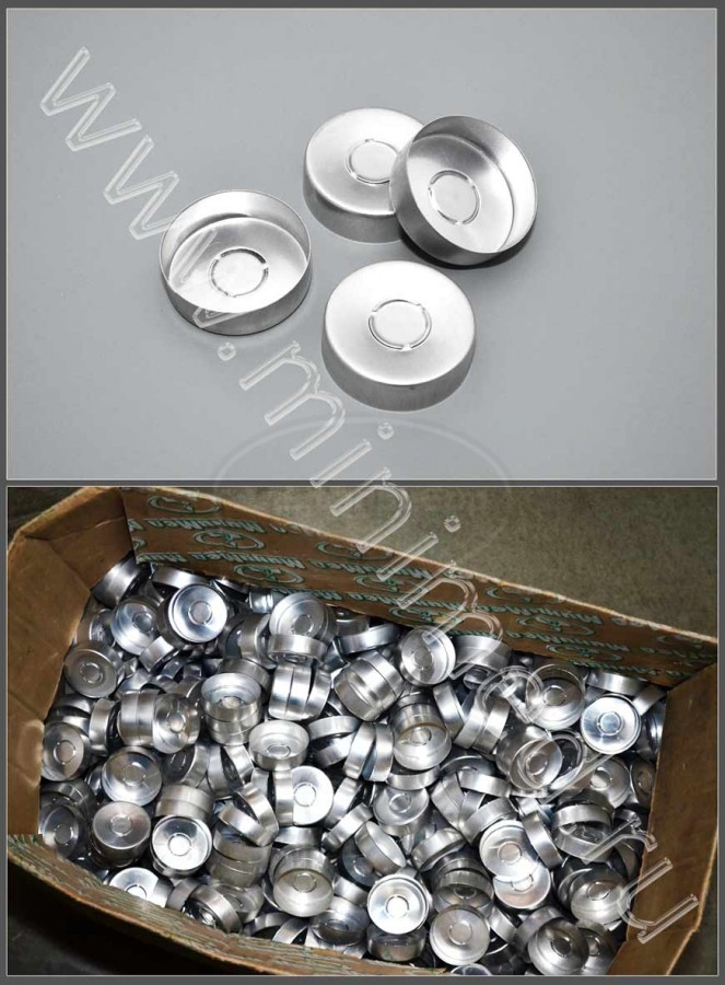 Колпачок алюминиевый 12А20 (К-2-20) для пенициллиновых флаконов, упаковка 20 тыс.шт