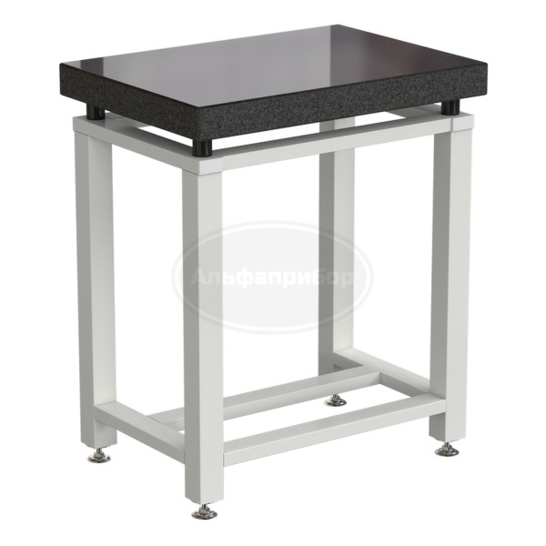 Стол для весов малый 630х450х750 мм, гранит, цвет каркаса - белый