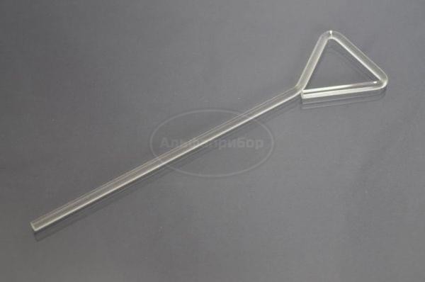 Шпатель Дригальского стеклянный треугольной формы