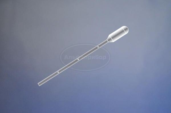Пипетка Пастера 1.5 мл 116 мм, градуированная, стерильная в индивидуальной упаковке (100 шт.)