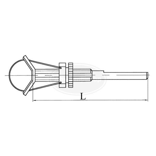 Держатель ленточный L=200 для изделия D 40-55 ГФ 6.152.114-05