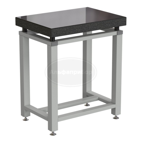 Стол для весов малый 630х450х750 мм, гранит, цвет каркаса - серый