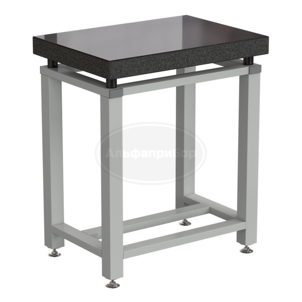 Стол для весов малый 630х450х750 мм, гранит, цвет каркаса - серый