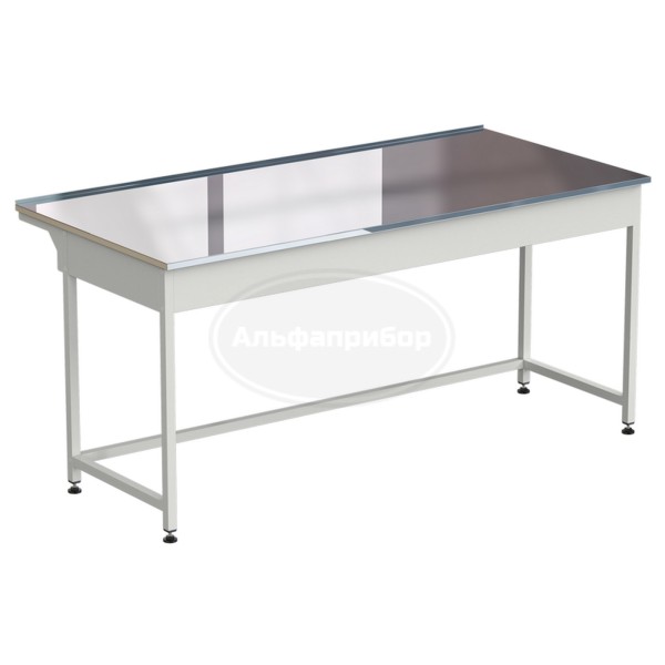 Стол приборный упрощенный 1800х850х850 мм, раб. поверхность - нержавеющая сталь
