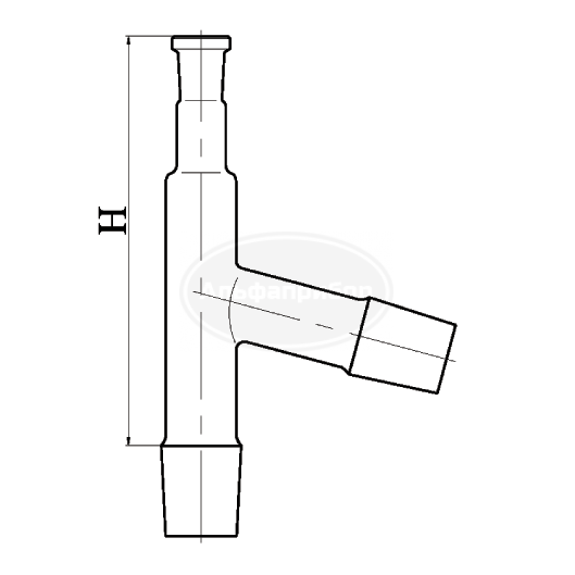 Насадка 29/32-14/23-29/32, эскиз 5-418