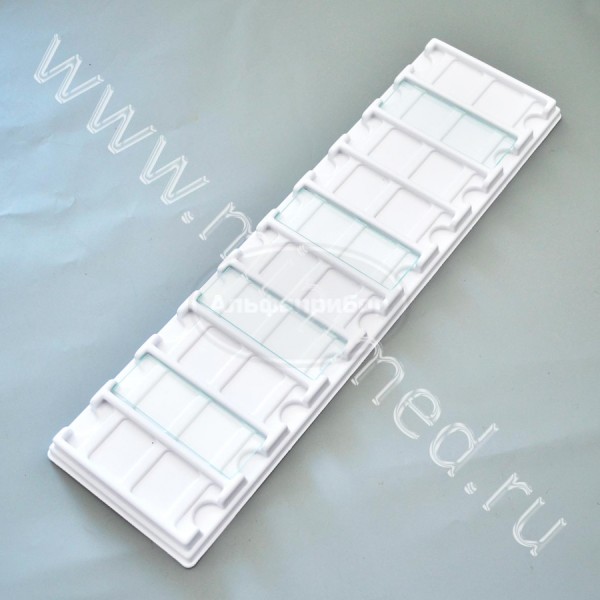 Планшет для хранения и архивирования микропрепаратов на 10 мест, 340*100мм, ПС, Арtaca, индивидуальная упаковка, упаковка 40шт