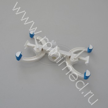 Зажим для бюреток на 2 места, АБС-пластик, Greetmed